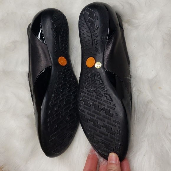 Sesto Meucci Black Leather Patent Side Zip Beckie Lace Up Loafers 6.5 - Picture 13 of 14